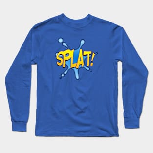 Splat Comic Book Emoji Long Sleeve T-Shirt